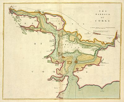 Cork Harbour map c. 1702