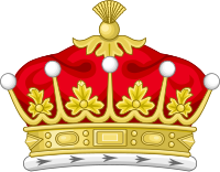 Heraldic representation of the Coronet of a British Earl Coronet of a British Earl.svg