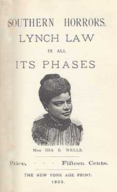 Cover of Southern Horrors: Lynch Law in All Its Phases Cover Southern horrors.png