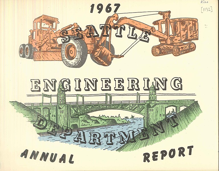 File:Cover of Seattle Engineering Department annual report, 1967.jpg