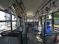 Interiér trolejbusu Škoda 26Tr Dopravního podniku Ostrava