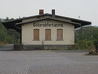 51. Platz: Exact42 mit Güterabfertigungshalle am Nordbahnhof Lauterbach, Hessen