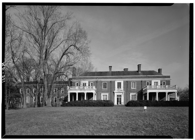 File:December 1971 WEST ELEVATION - Oxon Hill Manor, 6701 Oxon Hill Road, Oxon Hill, Prince George's County, MD HABS MD,17-OXHI,1-3.tif