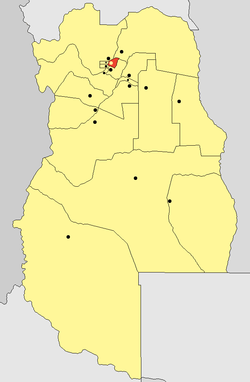 location o Departamento Guaymallén in Mendoza Province