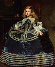 Velázquez: Infanta Margarita Teresa em vestido azul