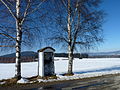 Čeština: Kaplička mezi vesnicemi Dlouhý Bor a Láz, okres Prachatice, Jihočeský kraj. English: Wayside shrine between the villages of Dlouhý Bor and Láz in the municipality of Nová Pec, Prachatice District, South Bohemian Region, Czech Republic.