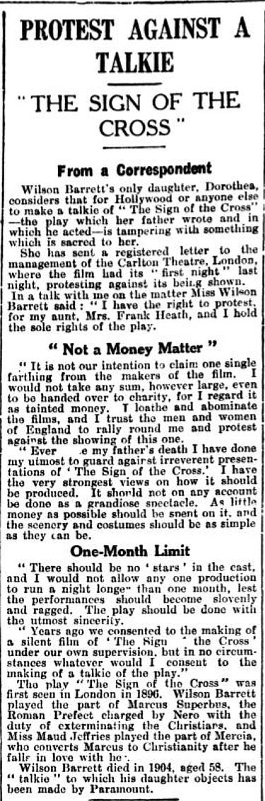 The Citizen, 31 January 1933. Dorothea Barrett's Protest.jpg