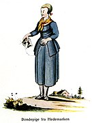 Bondejente fra Hedmark tidlig på 1800-tallet