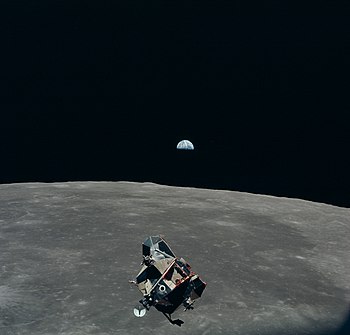 Earth, Moon and Lunar Module