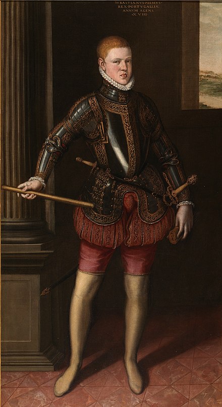 Portrait of D. Sebastian of Portugal; Cristóvão de Morais, 1572.