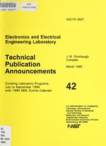 Thumbnail for File:Electronics and Electrical Engineering Laboratory- technical publication announcements coving laboratory programs, July to September 1994 with 1995 EEEL events calendar (IA electronicselect5607rohr).pdf