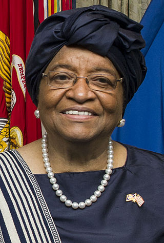 <span class="mw-page-title-main">Ellen Johnson Sirleaf</span> President of Liberia from 2006 to 2018