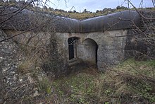 Entrance to Stutzpunkt Grabovac at the rear of Fort Traste Entrance to Stutzpunkt Grabovac, Fort Traste.jpg