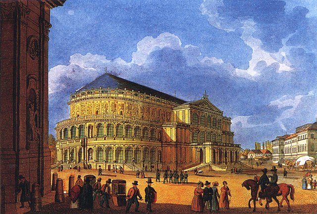 The first opera house, around 1850