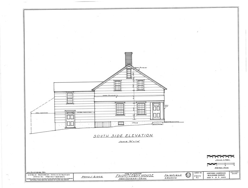 File:Fauntleroy House, Ponus Ridge, New Canaan, Fairfield County, CT HABS CONN,1-NECA.V,1- (sheet 6 of 9).tif