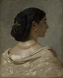 Portrait d'Anna Risi, 1869, Staatliche Kunsthalle Karlsruhe.
