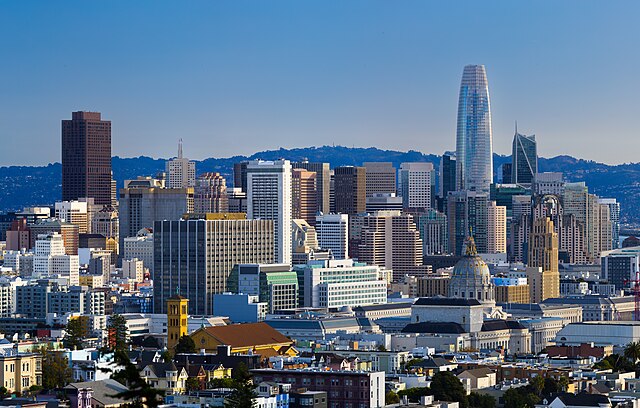 San Francisco Financial District as seen from Buena Vista Park