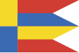 Flag of Juh borough in Košice, Slovakia