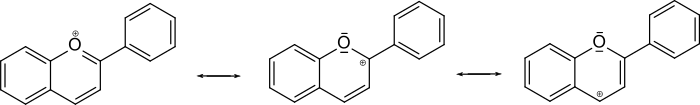 Grenzstrukturen des Flavylium-Kations