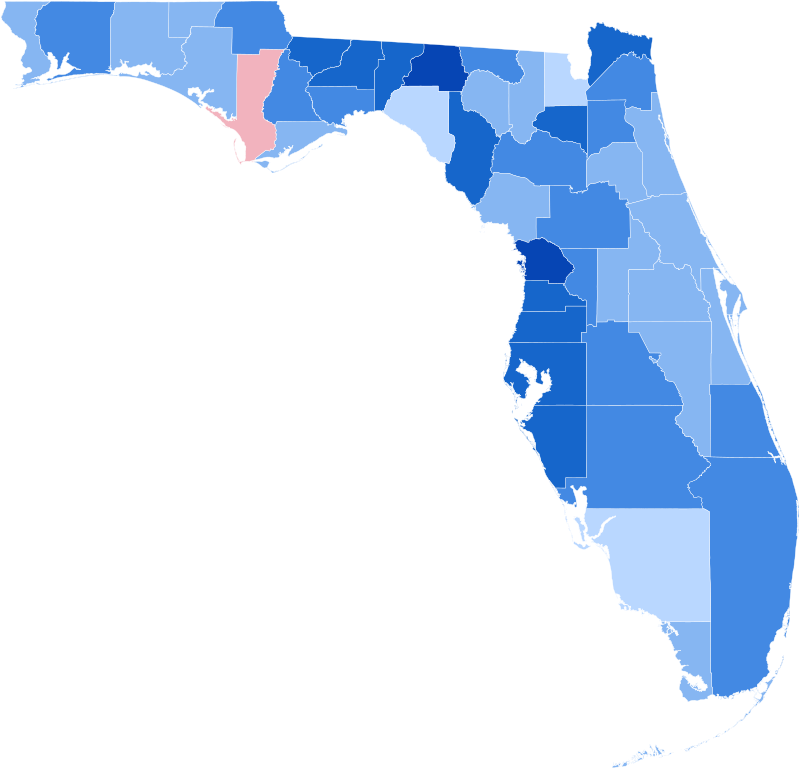Florida Presidential Election Results 1908.svg