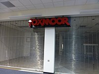 A closed Foxmoor at the now demolished Parkway Center Mall, Pittsburgh, PA Foxmoor at the Parkway Center Mall in Pittsburgh, PA (8406534989).jpg