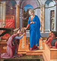 A Anunciación con dous doadores axeonllados, Galería Nacional de Arte Antiga, Roma