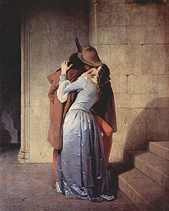 Il bacio - 1859 - Milan, Pinacoteca di Brera