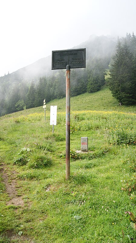 Frastanz Sarojasattel Boderstone Border sign 16