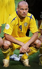 Swedish international Freddie Ljungberg, club's first marquee player. Fredrik Ljungberg 2006.jpg