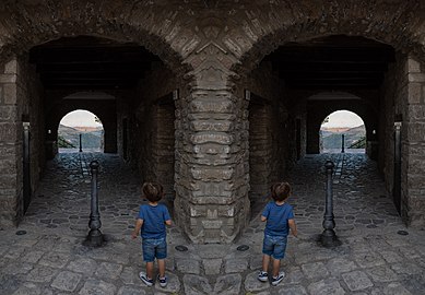 Gabriel at Arco del Portello, Tolve, Italy