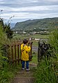 Image 276Gabriel at the access path to Furna da Maria Encantada, Caldeira, Graciosa Island, Azores, Portugal