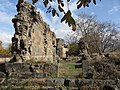 Ruinas de la iglesia de Khumarjam en las afueras del sur de Ereván, siglo IV a.