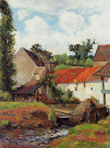 File:Gauguin 1883 La ferme au lavoir, Osny.jpg