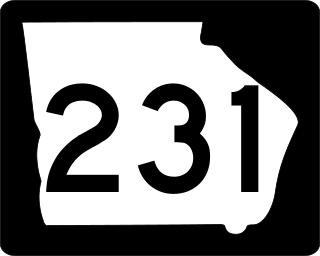 <span class="mw-page-title-main">Georgia State Route 231</span> State highway in Georgia