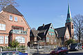 * Nomination Hamburg-Groß Flottbek, residential buildings and church --Dirtsc 10:57, 26 May 2015 (UTC) * Promotion  Comment Please check your image. IMO oversharpended (halos).--XRay 14:50, 31 May 2015 (UTC)  Comment I tried to reduce the halos, but I don't think it's a great success. Please compare to the other image and decide, which one is better. --Dirtsc 16:28, 6 June 2015 (UTC)  Comment Sorry, the new one isn't better. It needs more contrast.--XRay 05:17, 7 June 2015 (UTC)  Support IMO it's OK for QI now. --XRay 17:24, 13 June 2015 (UTC)