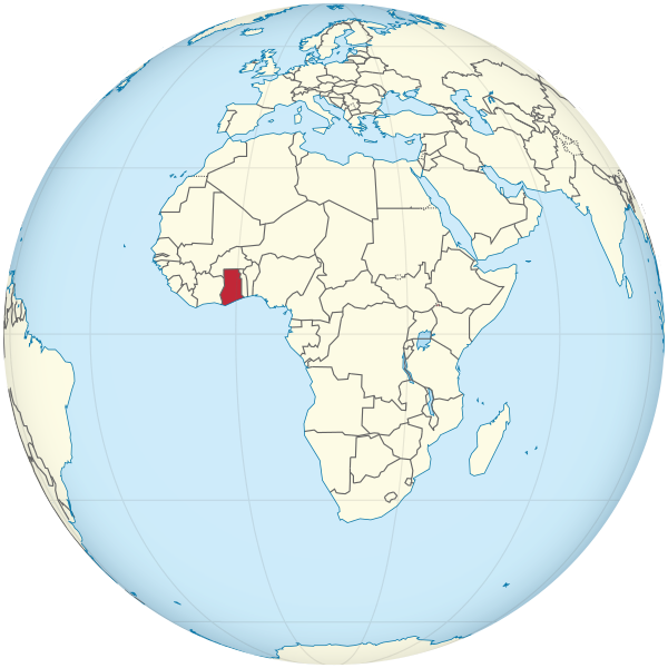 Ghana on the globe (Africa centered).svg