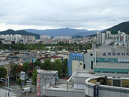 Vy över västra Gimhae.