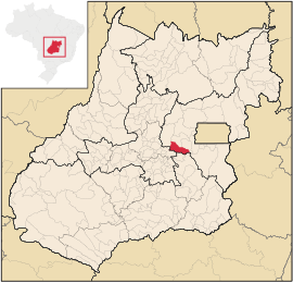 Lage der Gemeinde Abadiânia im Bundesstaat Goiás