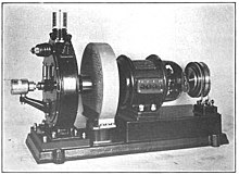 Goldschmidt tone wheel (1910), used as an early beat frequency oscillator Goldschmidt tone wheel.jpg