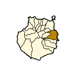 Lokasi munisipalitas di Gran Canaria