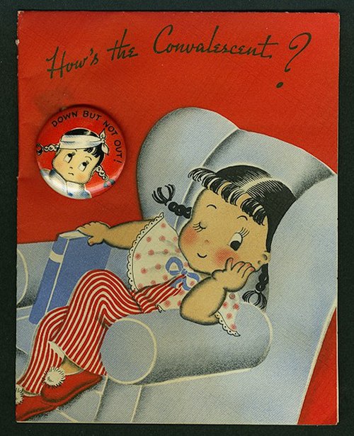 A get well card from 1949