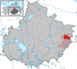 Groß Miltzow - Carte