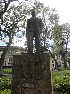 Statue of Francisco Rojas González Statue in Guadalajara, Jalisco, Mexico