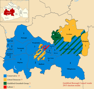 <span class="mw-page-title-main">2015 Guildford Borough Council election</span> 2015 UK local government election