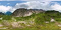 Spherical panoramic a bit further down, on the way up to Haindlkarhütte from the valley