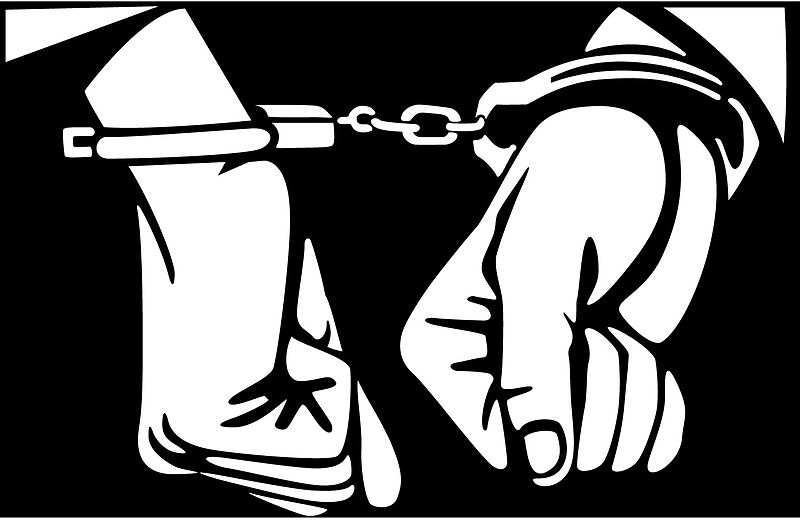 File:Handcuffed hands (line drawing).jpg