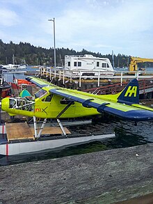 The Harbour Air e-Beaver Harbour air ebeaver seaplane in Ganges Harbour.jpg