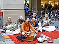 Hare Krishna devotees singing in Leipzig