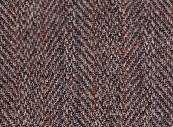 Harris Tweed woven in a herringbone twill pattern, mid-20th century