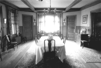 Hearthstone dining room before the furniture was removed, April 1985. Hearthstone Dining Room.png